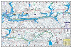 Guntersville Lake Alabama Waterproof Lake Map Back #102
