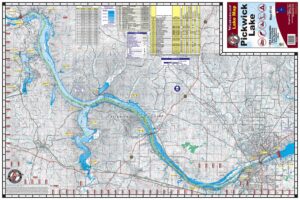Pickwick Lake Waterproof Lake Map 110