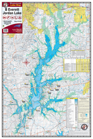 B Everett Jordan Waterproof Lake Map 1202