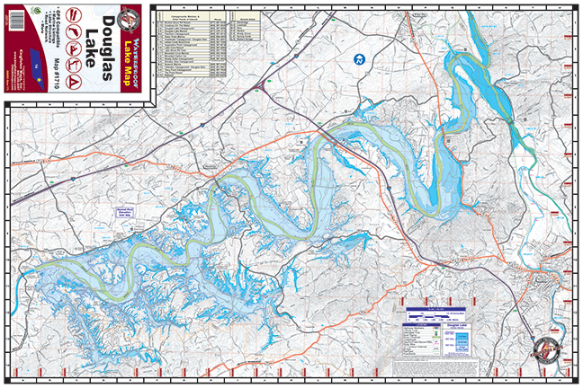 Douglas Lake 1710 Kingfisher Maps Inc