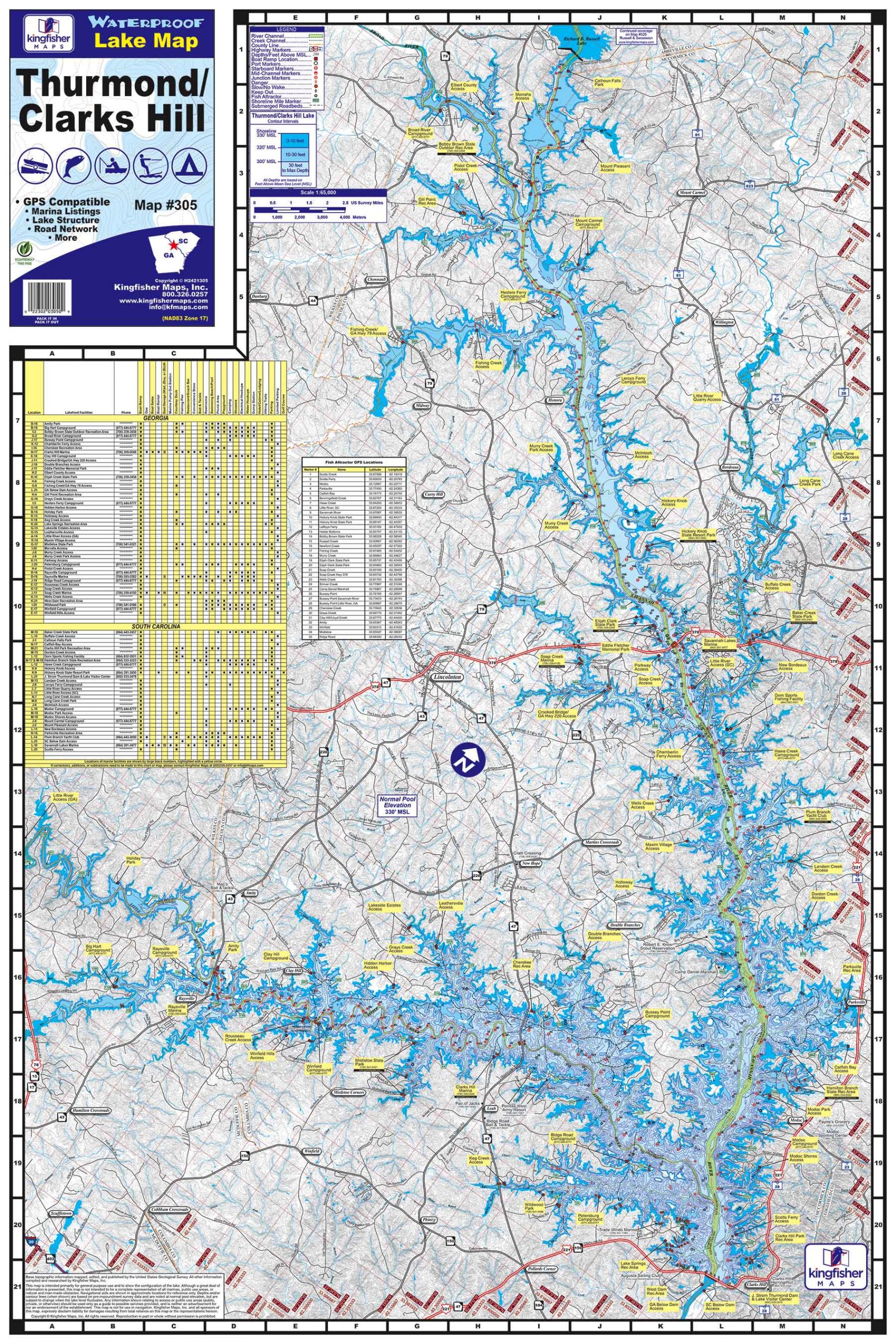 Lake Waterproof Map #305 – Kingfisher Maps,