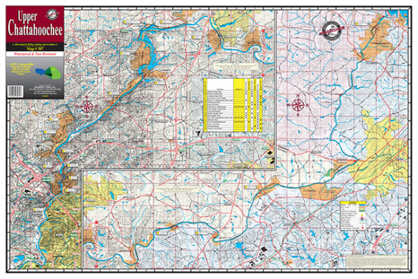 Upper Chattahoochee Waterproof Lake Map 307