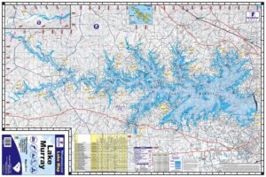 Kingfisher Maps, Inc. Lake Murray Waterproof Lake Map #311