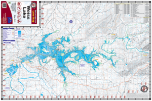 Lake Weiss Waterproof Lake Map # 315