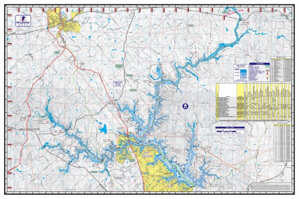 Lake Sinclair Waterproof Lake Map 317 Back