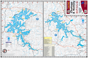 Chatuge & Nottely Lakes 318 Waterproof Lake Map