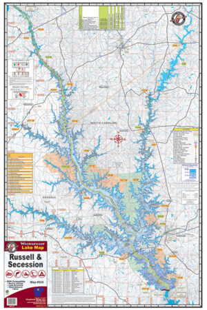 Lake Russell 325 Waterproof Lake Map