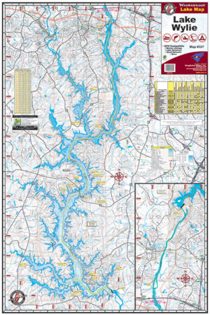 Lake Wylie 327 Waterproof Lake Map