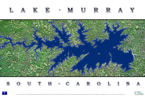 Lake Murray Aerial Poster AV105