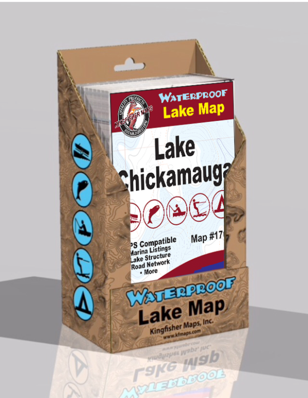 Lake Chickamauga Waterproof Lake Map 1704