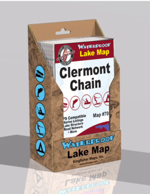 Clermont Chain of Lakes Waterproof Lake Map 7002
