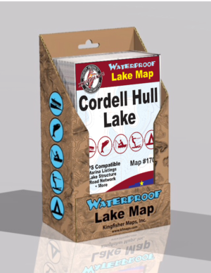 Cordell Hull Lake Waterproof Lake Map 1706