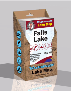 Falls Lake Waterproof Lake Map 340