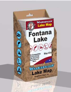 Lake Fontana Waterproof Lake Map 342
