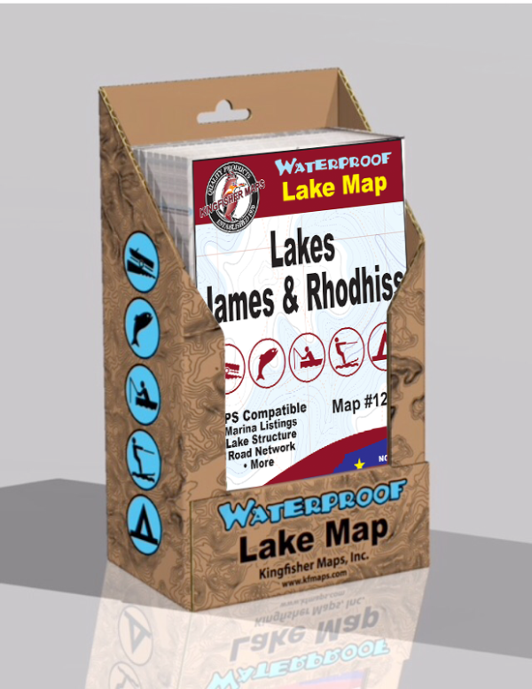Lake James Lake Rhodhiss Waterproof Lake Map 1214