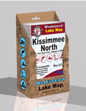 Kissimmee Chain of Lakes North Waterproof Lake Map 328