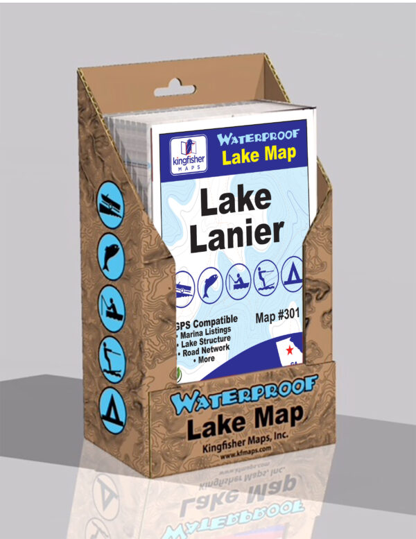 Lake Lanier Waterproof Lake Map 301