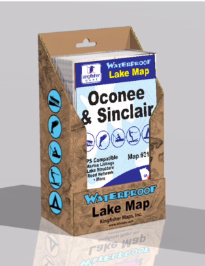 Lake Oconee Lake Sinclair Waterproof Lake Map 317