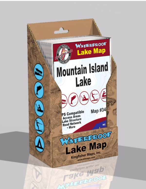 Mt Island Lake Waterproof Lake Map 347