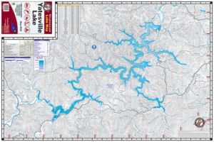 Yatesville Lake Waterproof Lake Map 820