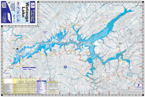 Lake Watauga 1724 Waterproof Lake Map