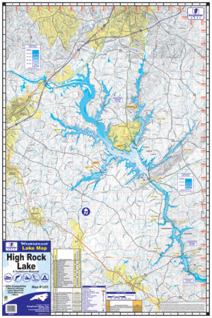 1201 High Rock and Tuckertown Waterproof Lake Map