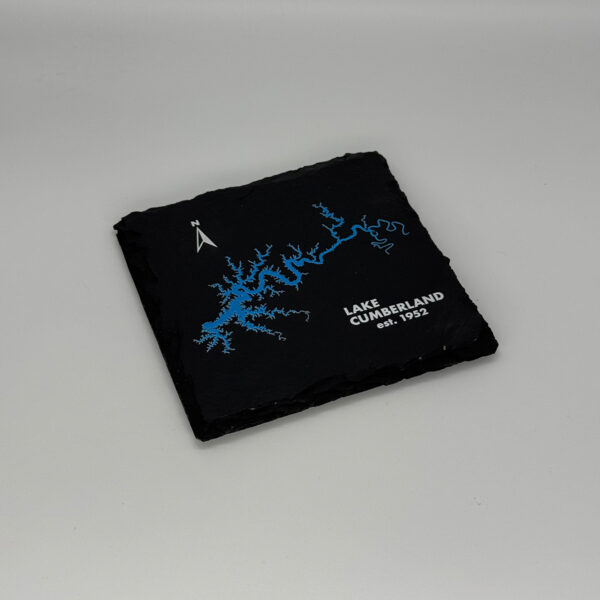 Single Lake Cumberland Slate Coaster