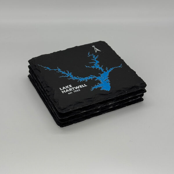Set of Lake Hartwell Slate Coasters