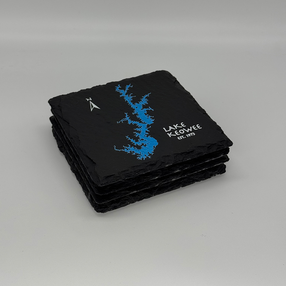 Set of Lake Keowee Slate Coasters