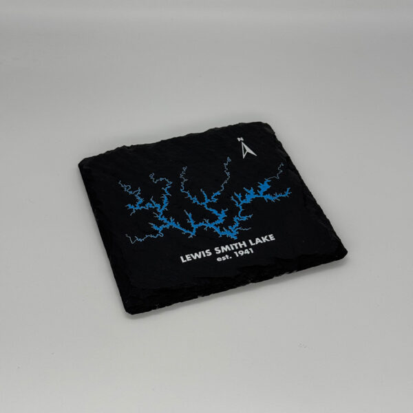 Single Lewis Smith Lake Slate Coaster