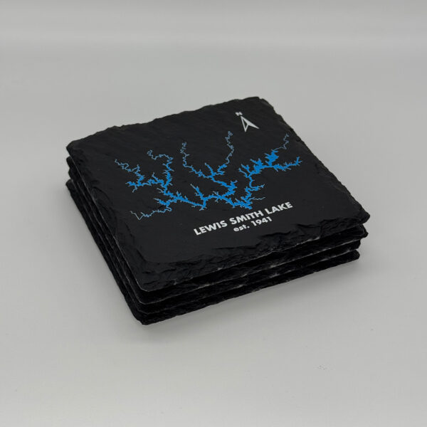 Set of Lewis Smith Lake Slate Coasters