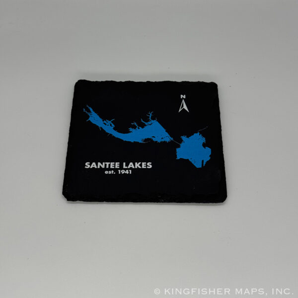 Lake Marion and Lake Moultrie Slate Coaster