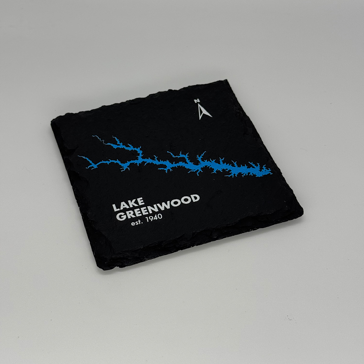 Single Lake Greenwood Slate Coaster