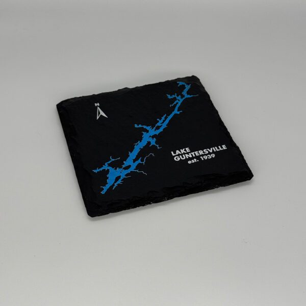 Single Lake Guntersville Slate Coaster