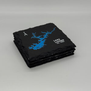 Set of Lake Lanier Slate Coasters