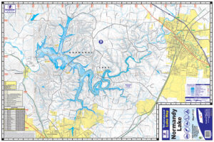 Normandy Lake Waterproof Map