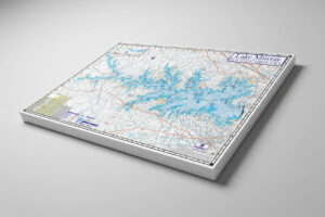 Lake Murray Map Canvas